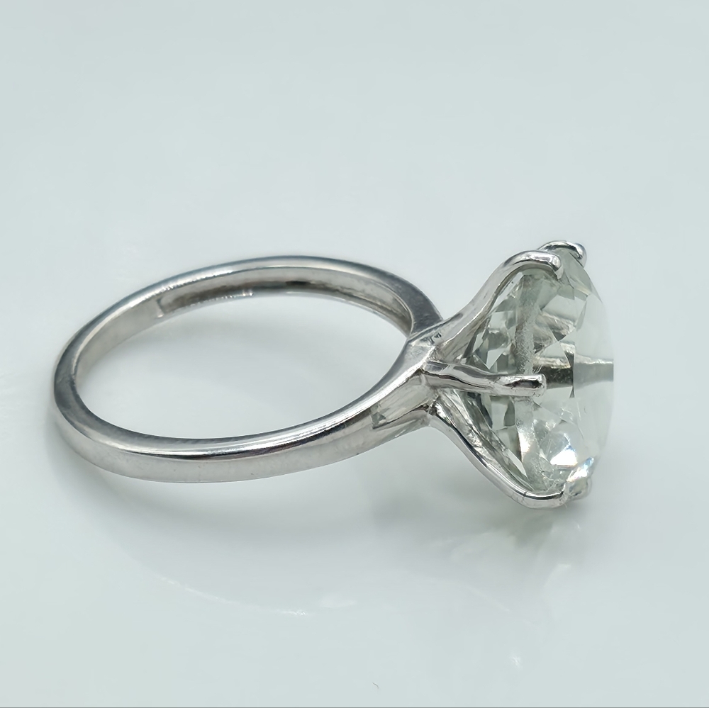NWOT Extraordinary Montezuma 6.25c Earth Mined Genuine Prasiolite Solitaire Ring - Picture 4 of 10